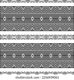 Stylish texture with figures from lines.
Abstract geometric black and white pattern for web page, textures, card, poster, fabric, textile. Monochrome graphic repeating design. 