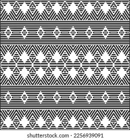 Stylish texture with figures from lines.
Abstract geometric black and white pattern for web page, textures, card, poster, fabric, textile. Monochrome graphic repeating design. 