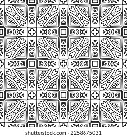 Textura elegante con figuras de líneas.
Resumen de patrones geométricos en blanco y negro para página web, texturas, tarjeta, afiche, tela, textil. Diseño repetitivo gráfico monocromo. 