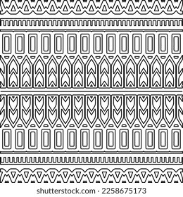 Textura elegante con figuras de líneas.
Resumen de patrones geométricos en blanco y negro para página web, texturas, tarjeta, afiche, tela, textil. Diseño repetitivo gráfico monocromo. 