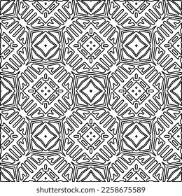 Textura elegante con figuras de líneas.
Resumen de patrones geométricos en blanco y negro para página web, texturas, tarjeta, afiche, tela, textil. Diseño repetitivo gráfico monocromo. 