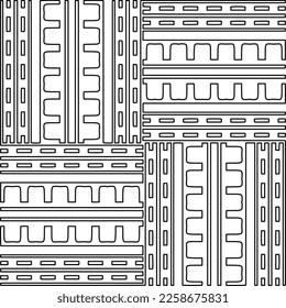 
Stylish texture with figures from lines.
Abstract geometric black and white pattern for web page, textures, card, poster, fabric, textile. Monochrome graphic repeating design. 