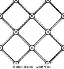 Stylish texture with figures from lines.
Abstract geometric black and white pattern for web page, textures, card, poster, fabric, textile. Monochrome graphic repeating design. 