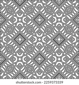 Textura elegante con figuras de líneas.
Resumen de patrones geométricos en blanco y negro para página web, texturas, tarjeta, afiche, tela, textil. Diseño repetitivo gráfico monocromo. 
