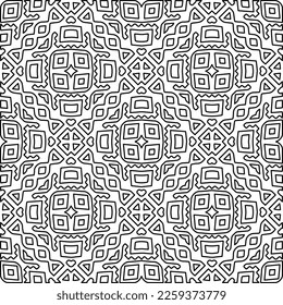 Textura elegante con figuras de líneas.
Resumen de patrones geométricos en blanco y negro para página web, texturas, tarjeta, afiche, tela, textil. Diseño repetitivo gráfico monocromo. 