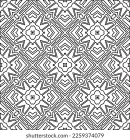 Textura elegante con figuras de líneas.
Resumen de patrones geométricos en blanco y negro para página web, texturas, tarjeta, afiche, tela, textil. Diseño repetitivo gráfico monocromo. 