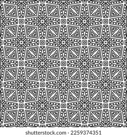 Textura elegante con figuras de líneas.
Resumen de patrones geométricos en blanco y negro para página web, texturas, tarjeta, afiche, tela, textil. Diseño repetitivo gráfico monocromo. 