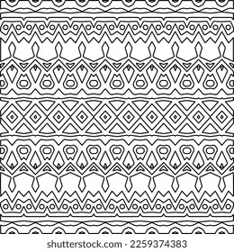 Textura elegante con figuras de líneas.
Resumen de patrones geométricos en blanco y negro para página web, texturas, tarjeta, afiche, tela, textil. Diseño repetitivo gráfico monocromo. 