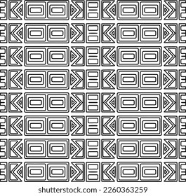 
Stylish texture with figures from lines.
Abstract geometric black and white pattern for web page, textures, card, poster, fabric, textile. Monochrome graphic repeating design. 