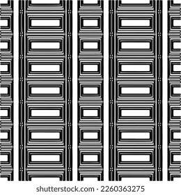 
Textura elegante con figuras de líneas.
Resumen de patrones geométricos en blanco y negro para página web, texturas, tarjeta, afiche, tela, textil. Diseño repetitivo gráfico monocromo. 