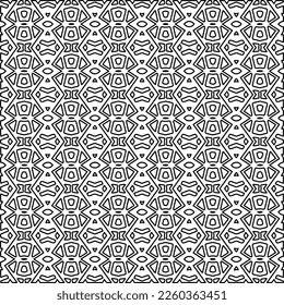 
Textura elegante con figuras de líneas.
Resumen de patrones geométricos en blanco y negro para página web, texturas, tarjeta, afiche, tela, textil. Diseño repetitivo gráfico monocromo. 