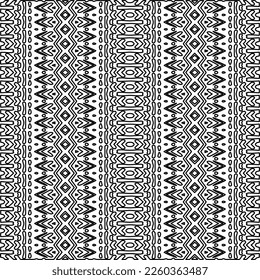 Stylish texture with figures from lines.
Abstract geometric black and white pattern for web page, textures, card, poster, fabric, textile. Monochrome graphic repeating design. 