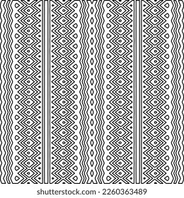 Stylish texture with figures from lines.
Abstract geometric black and white pattern for web page, textures, card, poster, fabric, textile. Monochrome graphic repeating design. 