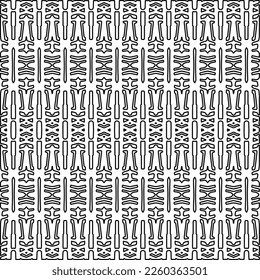 Textura elegante con figuras de líneas.
Resumen de patrones geométricos en blanco y negro para página web, texturas, tarjeta, afiche, tela, textil. Diseño repetitivo gráfico monocromo. 