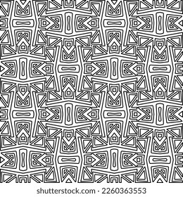 
Textura elegante con figuras de líneas.
Resumen de patrones geométricos en blanco y negro para página web, texturas, tarjeta, afiche, tela, textil. Diseño repetitivo gráfico monocromo. 