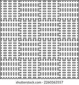 
Stylish texture with figures from lines.
Abstract geometric black and white pattern for web page, textures, card, poster, fabric, textile. Monochrome graphic repeating design. 