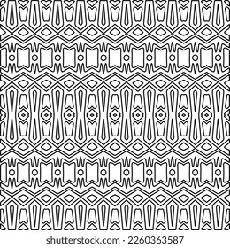 Textura elegante con figuras de líneas.
Resumen de patrones geométricos en blanco y negro para página web, texturas, tarjeta, afiche, tela, textil. Diseño repetitivo gráfico monocromo. 