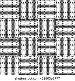 
Stylish texture with figures from lines.
Abstract geometric black and white pattern for web page, textures, card, poster, fabric, textile. Monochrome graphic repeating design. 