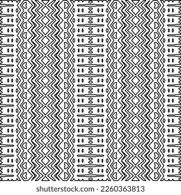 Textura elegante con figuras de líneas.
Resumen de patrones geométricos en blanco y negro para página web, texturas, tarjeta, afiche, tela, textil. Diseño repetitivo gráfico monocromo. 