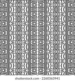 
Stylish texture with figures from lines.
Abstract geometric black and white pattern for web page, textures, card, poster, fabric, textile. Monochrome graphic repeating design. 