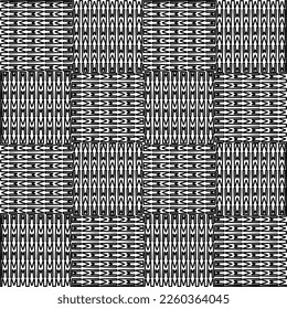 
Stylish texture with figures from lines.
Abstract geometric black and white pattern for web page, textures, card, poster, fabric, textile. Monochrome graphic repeating design. 