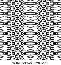Textura elegante con figuras de líneas.
Resumen de patrones geométricos en blanco y negro para página web, texturas, tarjeta, afiche, tela, textil. Diseño repetitivo gráfico monocromo. 