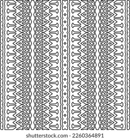 Stylish texture with figures from lines.
Abstract geometric black and white pattern for web page, textures, card, poster, fabric, textile. Monochrome graphic repeating design. 