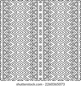 
Stylish texture with figures from lines.
Abstract geometric black and white pattern for web page, textures, card, poster, fabric, textile. Monochrome graphic repeating design. 