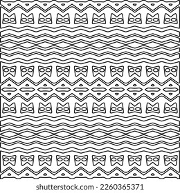 Stylish texture with figures from lines.
Abstract geometric black and white pattern for web page, textures, card, poster, fabric, textile. Monochrome graphic repeating design. 