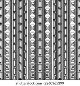 
Stylish texture with figures from lines.
Abstract geometric black and white pattern for web page, textures, card, poster, fabric, textile. Monochrome graphic repeating design. 