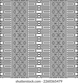
Stylish texture with figures from lines.
Abstract geometric black and white pattern for web page, textures, card, poster, fabric, textile. Monochrome graphic repeating design. 