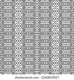 Texture élégante avec des figures de lignes.
Motif abstrait géométrique noir et blanc pour page Web, textures, carte, affiche, tissu. Conception extensible monochrome. 