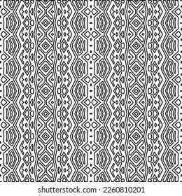 Textura elegante con figuras de líneas.
Resumen de patrones geométricos en blanco y negro para página web, texturas, tarjeta, afiche, tela, textil. Diseño repetitivo gráfico monocromo. 