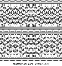 Textura elegante con figuras de líneas.
Resumen de patrones geométricos en blanco y negro para página web, texturas, tarjeta, afiche, tela, textil. Diseño repetitivo gráfico monocromo. 