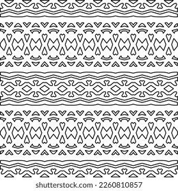 Textura elegante con figuras de líneas.
Resumen de patrones geométricos en blanco y negro para página web, texturas, tarjeta, afiche, tela, textil. Diseño repetitivo gráfico monocromo. 
