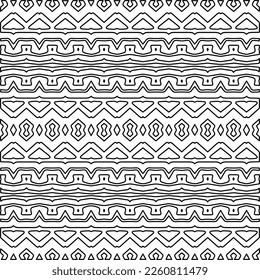 Textura elegante con figuras de líneas.
Resumen de patrones geométricos en blanco y negro para página web, texturas, tarjeta, afiche, tela, textil. Diseño repetitivo gráfico monocromo. 