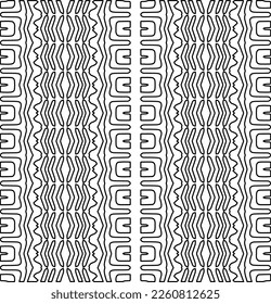 Textura elegante con figuras de líneas.
Resumen de patrones geométricos en blanco y negro para página web, texturas, tarjeta, afiche, tela, textil. Diseño repetitivo gráfico monocromo. 