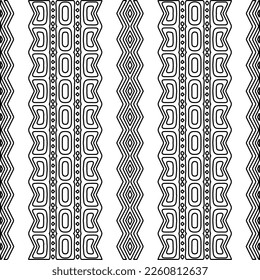 Stylish texture with figures from lines.
Abstract geometric black and white pattern for web page, textures, card, poster, fabric, textile. Monochrome graphic repeating design. 