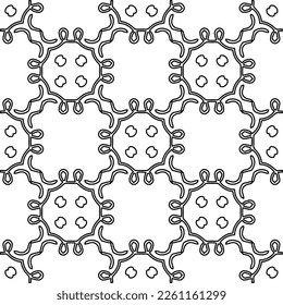 Stylish texture with figures from lines.
Abstract geometric black and white pattern for web page, textures, card, poster, fabric, textile. Monochrome graphic repeating design. 