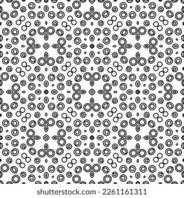 Stylish texture with figures from lines.
Abstract geometric black and white pattern for web page, textures, card, poster, fabric, textile. Monochrome graphic repeating design. 