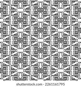 Textura elegante con figuras de líneas.
Resumen de patrones geométricos en blanco y negro para página web, texturas, tarjeta, afiche, tela, textil. Diseño repetitivo gráfico monocromo. 