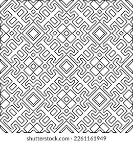Textura elegante con figuras de líneas.
Resumen de patrones geométricos en blanco y negro para página web, texturas, tarjeta, afiche, tela, textil. Diseño repetitivo gráfico monocromo. 
