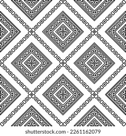Stilvolle Textur mit Figuren aus Linien.
Abstraktes geometrisches Schwarz-Weiß-Muster für Webseiten, Texturen, Karten, Plakate, Gewebe, Textilien. Monochrome grafische Wiederholungsdesign. 