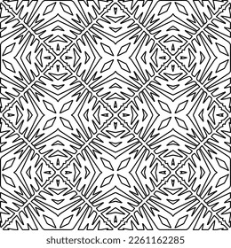 Textura elegante con figuras de líneas.
Resumen de patrones geométricos en blanco y negro para página web, texturas, tarjeta, afiche, tela, textil. Diseño repetitivo gráfico monocromo. 