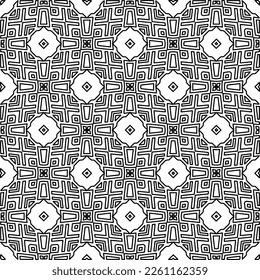 Textura elegante con figuras de líneas.
Resumen de patrones geométricos en blanco y negro para página web, texturas, tarjeta, afiche, tela, textil. Diseño repetitivo gráfico monocromo. 