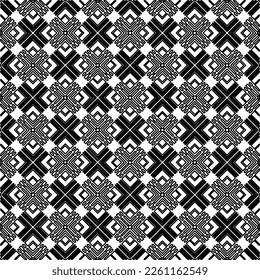 Stylish texture with figures from lines.
Abstract geometric black and white pattern for web page, textures, card, poster, fabric, textile. Monochrome graphic repeating design. 