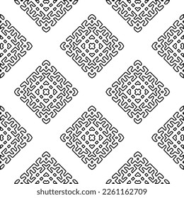 Textura elegante con figuras de líneas.
Resumen de patrones geométricos en blanco y negro para página web, texturas, tarjeta, afiche, tela, textil. Diseño repetitivo gráfico monocromo. 