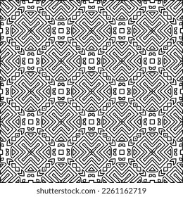 Textura elegante con figuras de líneas.
Resumen de patrones geométricos en blanco y negro para página web, texturas, tarjeta, afiche, tela, textil. Diseño repetitivo gráfico monocromo. 