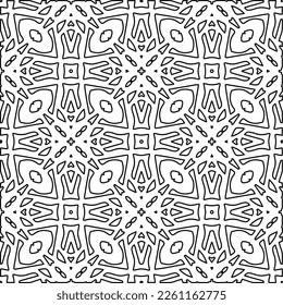 Textura elegante con figuras de líneas.
Resumen de patrones geométricos en blanco y negro para página web, texturas, tarjeta, afiche, tela, textil. Diseño repetitivo gráfico monocromo. 