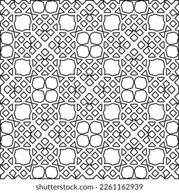 Textura elegante con figuras de líneas.
Resumen de patrones geométricos en blanco y negro para página web, texturas, tarjeta, afiche, tela, textil. Diseño repetitivo gráfico monocromo. 
